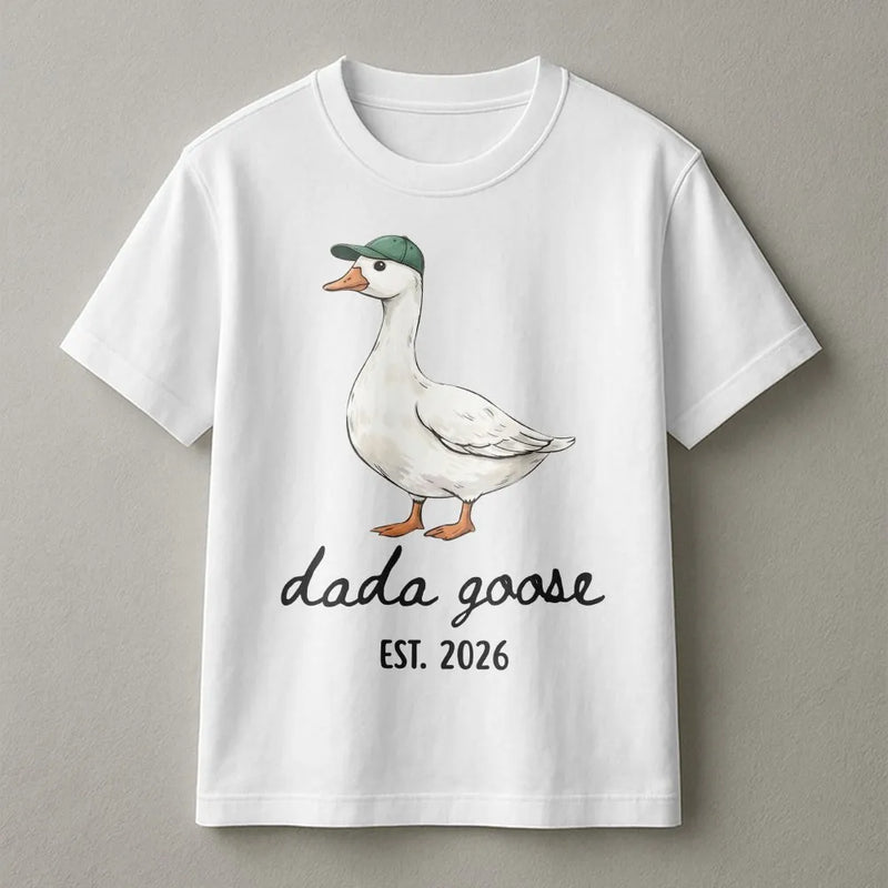 Dada Goose T-Shirt | Funny Goose with Hat Est 2026 | Comfort Colors Shirt | New Dad Pregnancy Announcement Gift